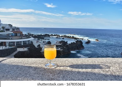 Poncha (Typical Drink From Madeira Island) Around The Sea.