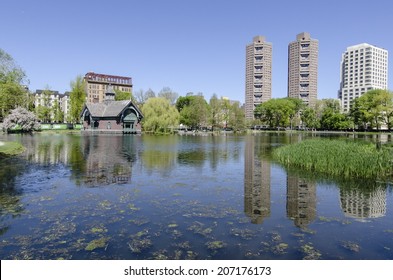 The Pond. Central Park. Harlem. New York City. 