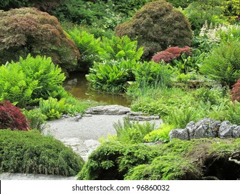 Pond In An English Garden