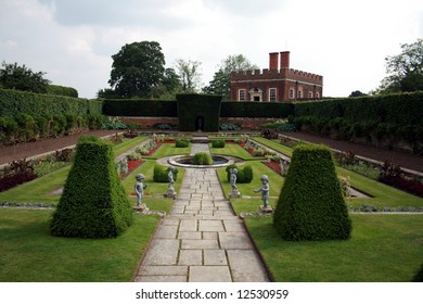 Pond Garden And  Banqueting House Of Hampton Court Palace