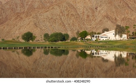 Pond And Golf Course In La Quinta, California 