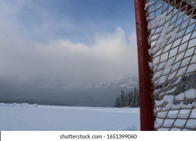 Pond Hockey On A Lake 