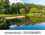 pond, Japanese garden, Montreal Botanical Garden