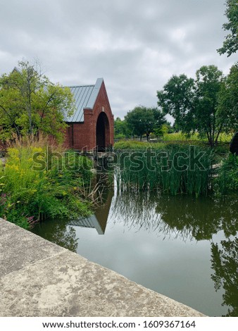 pond on a cloudy day