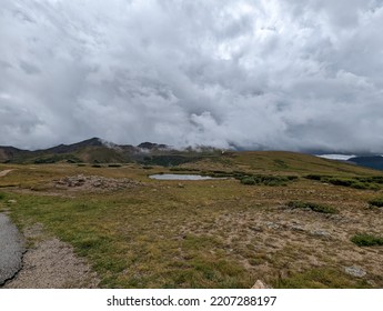 A Pond On A Mountain Pass In Colorado 