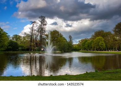 Pond  In Vondelpark, Amsterdam