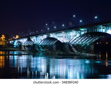 Poniatowski Bridge. Warsaw, Poland.