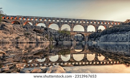 Pont du Gard in France, a UNESCO world heritage site