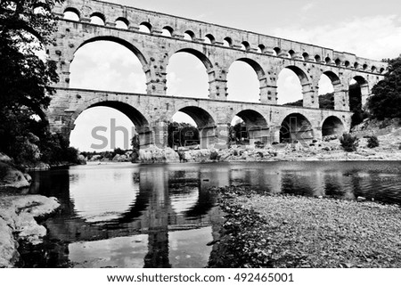 Similar – Image, Stock Photo Overflow Deserted Bridge