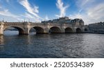 Pont Neuf and the river Seine in Paris France