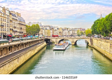 Pont Neuf And The Seine River, Paris, France