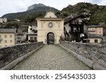 The Pont Saint-Martin built at the beginning of the 1st century BC is a Roman stone bridge, located in Pont-Saint-Martin in the Aosta Valley, Italy.