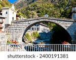 Pont San Martìn in Aosta Valley,  Piedmont, Italy