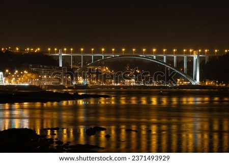 Ponte da Arrabida Bridge bridge in douro river in porto in PortugalUNESCO World Cultural Heritage Site