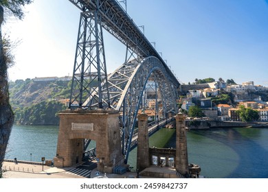 Ponte Luiz I. bridge in Porto Portugal over douro river . - Powered by Shutterstock