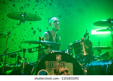 Pontiac, MI / USA - May 17, 2018: Sum 41 Performs Live At The Crofoot On Their 