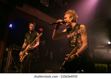 Pontiac, MI / USA - May 17, 2018: Sum 41 Performs Live At The Crofoot On Their 