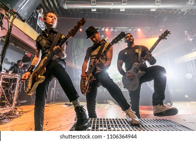 Pontiac, MI / USA - May 17, 2018: Sum 41 Performs Live At The Crofoot On Their 