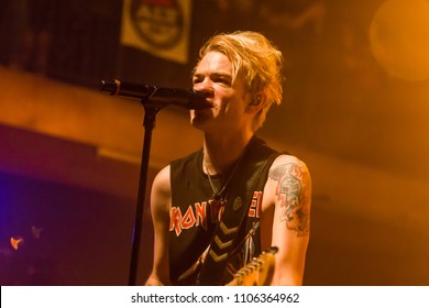 Pontiac, MI / USA - May 17, 2018: Sum 41 Performs Live At The Crofoot On Their 