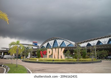 Pontianak, West  Kalimantan - August 24 2020 : Bad Weather In Supadio Airport