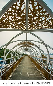 Pontianak West Kalimantan Indonesia Golden Bridge Stock Photo ...