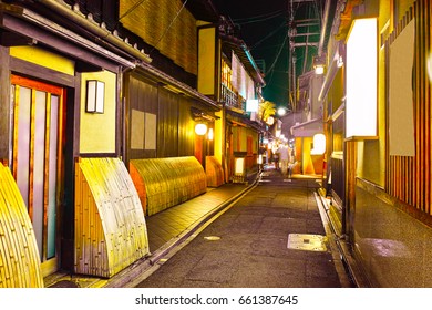 Pontocho In Kyoto Night