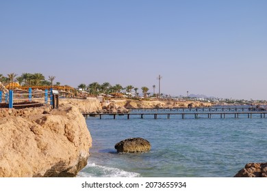 Pontoon To Coral In The Red Sea Egypt.