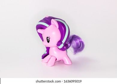 Pony Horse Unicorn Toy On White Background