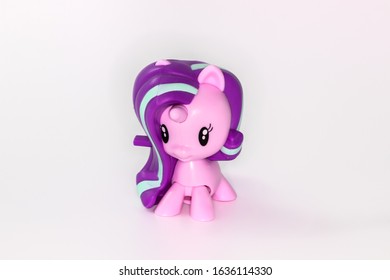 Pony Horse Unicorn Toy On White Background