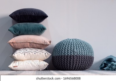 Poof & Piled Up Cushions