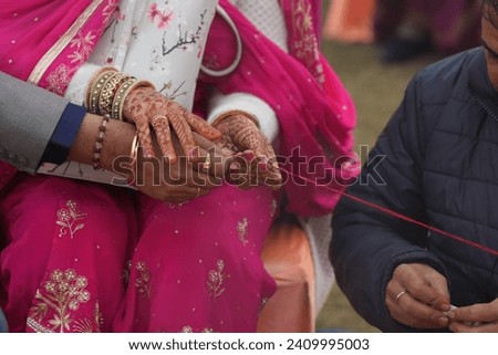 Pooja ceremony of indian wedding 