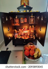 Pooja In India ,Hindu Culture Home Decoration For Lakshmi Pooja