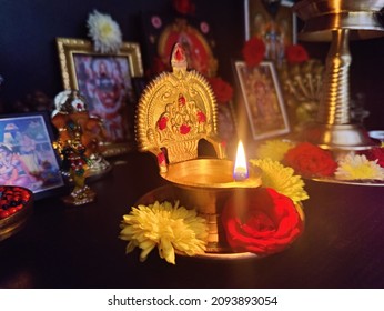 Pooja In India ,Hindu Culture Home Decoration For Lakshmi Pooja