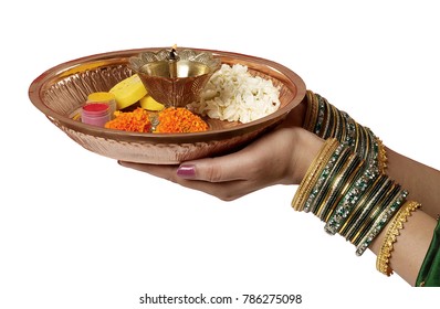 Pooja Thali In Hand