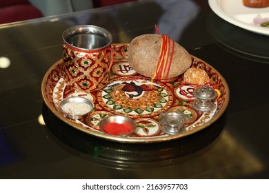 Pooja Thali In Punjabi Indian Wedding