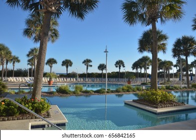 Pool Area Of Resort In Myrtle Beach South Carolina