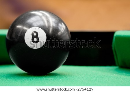Pool Ball Number Eight