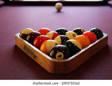 Pool Balls in Rack