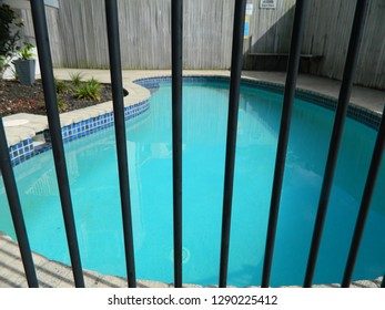 Pool Behind A Safety Fence