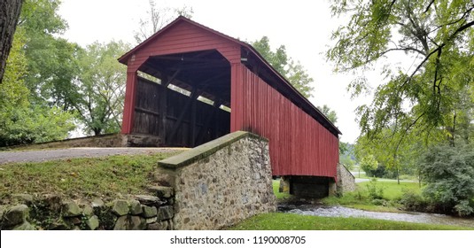Pool Forge covered bridge over Conestoga creek Lancaster county Pennsylvania 