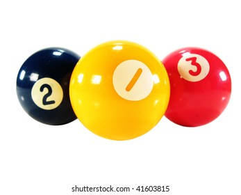 Pool Game Balls Isolated