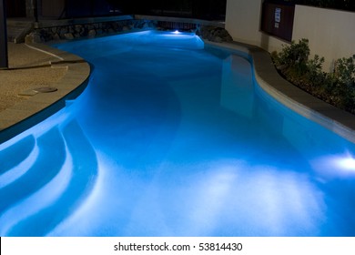 Pool At Night