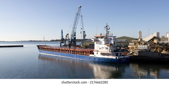 Poole, Dorset, England, July 9, 2022  MY Melody A General Cargo Ship Moored In Poole Harbour.