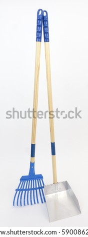 Pooper rake and pooper scooper tools. 