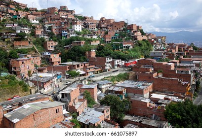 A Poor Barrio In Medellin, Colombia