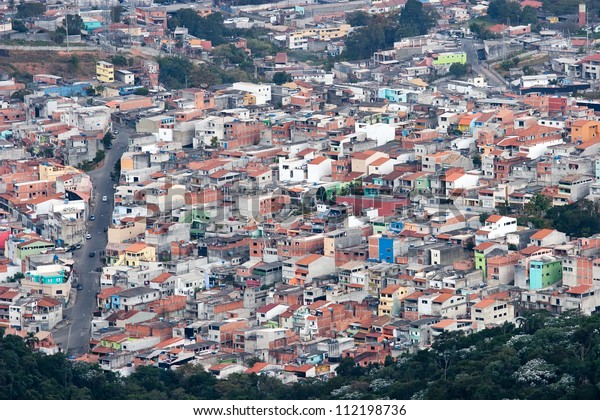 Poor Houses Sao Paulo View Pico Stock Photo Edit Now 112198736