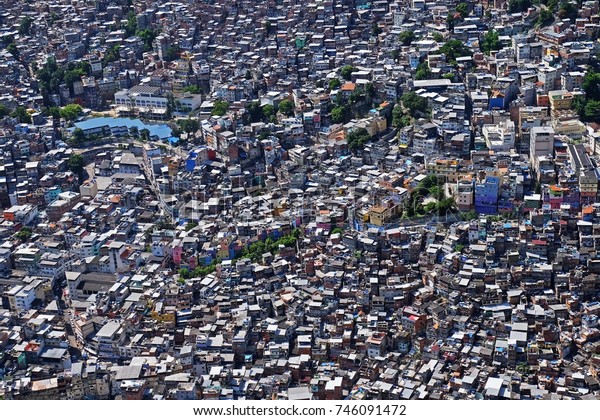 Poor Slums Rio De Janeiro Brazil Stock Photo Edit Now