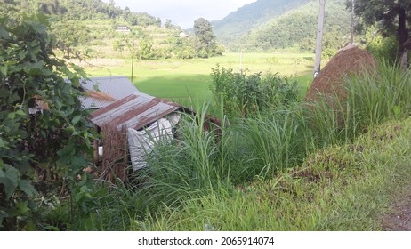 Poorly Made House In Hilly Region Of Nepal