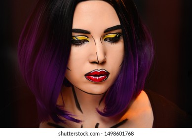 Purple Eyes Images Stock Photos Vectors Shutterstock