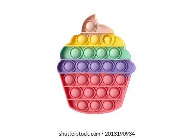 Pop It Push Bubble Sensory. Antistress. Toy Icon, Trend